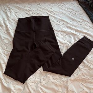 Espresso Wunder Train Contour Fit Legging 25” - Size 4